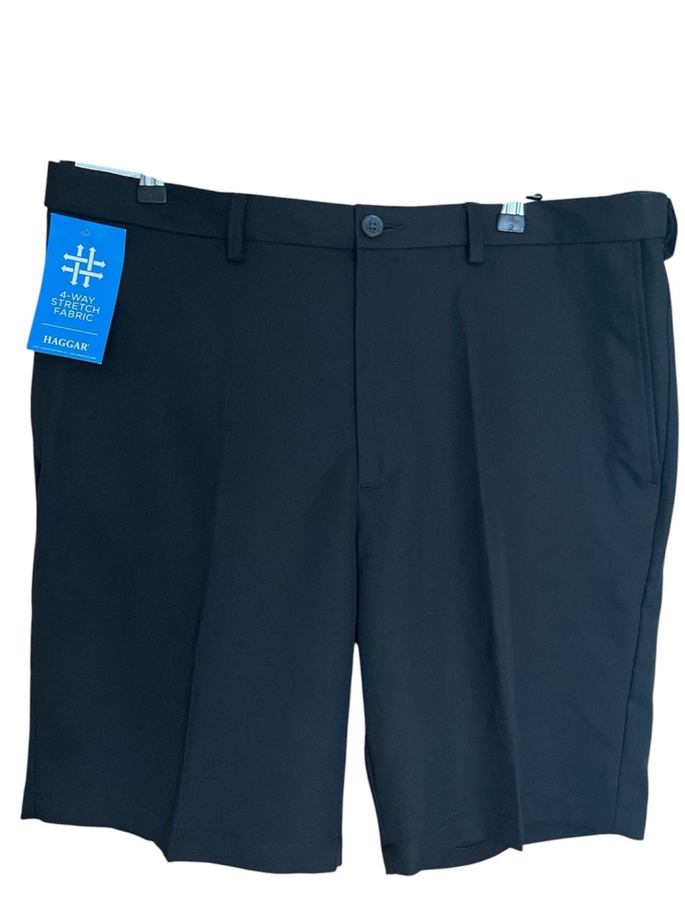 Haggar Cool 18 Pro Shorts – Classic Fit – Black 38W NWT